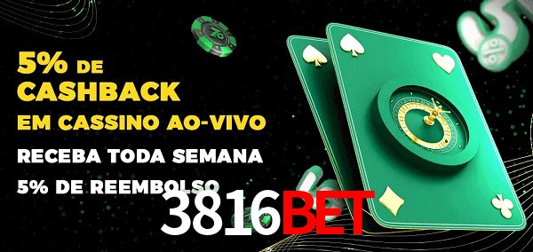 Promoções do cassino ao Vivo 3816bet
